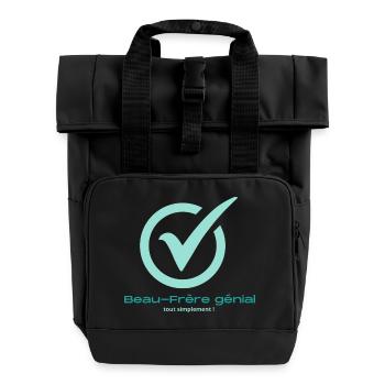 Beau frère génial - Sac à dos Roll Top à deux anses - noir - Devant