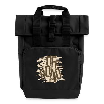 Off Road - Roll Top Backpack with Two Handles - black - Front