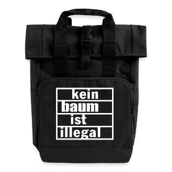 Aucun arbre n’est illégal - Sac à dos Roll Top à deux anses - noir - Devant