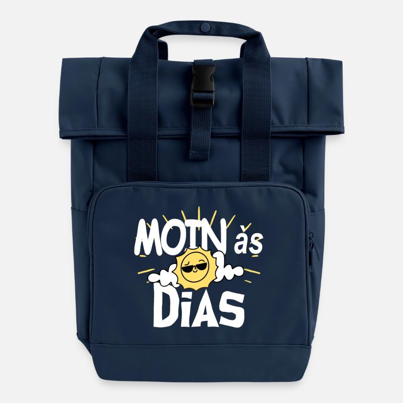 MOINas Dias Sonne - Rolltop Rucksack mit zwei Griffen - Navy