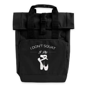BALLET JE NE Squat I T-SHIRT PLIE - Sac à dos Roll Top à deux anses - noir - Devant