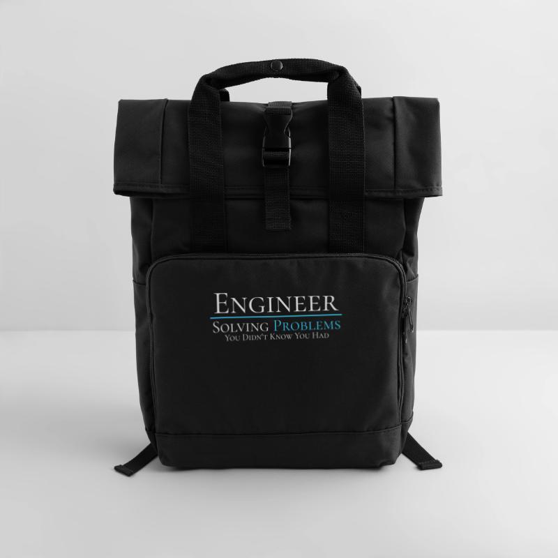 Engineer - Solving Problems - Engineering Shirt Roll Top Backpack with Two Handles