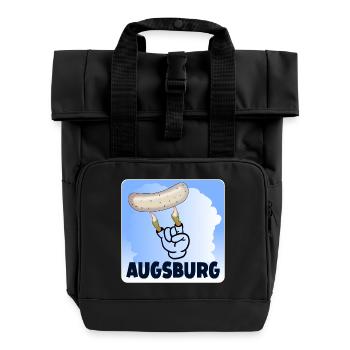 AUGSBURG - WEIßWURST ZUZELN - ZOMBIE - Rolltop Rucksack mit zwei Griffen - Schwarz - Vorne