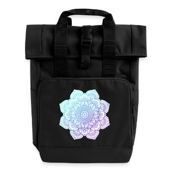 Traum - Rolltop Rucksack mit zwei Griffen - Schwarz - Vorne