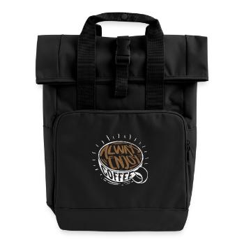 Profitez du café - Sac à dos Roll Top à deux anses - noir - Devant
