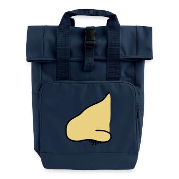 nose - Roll Top Backpack with Two Handles - navy - Front