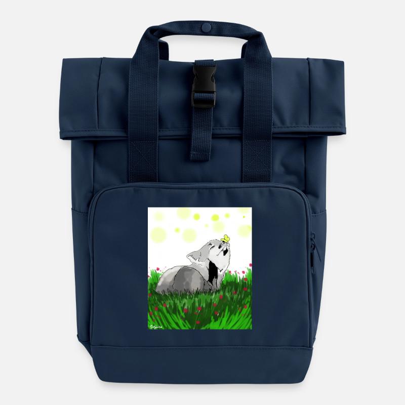 Zorrito Makoto - Rolltop Rucksack mit zwei Griffen - Navy