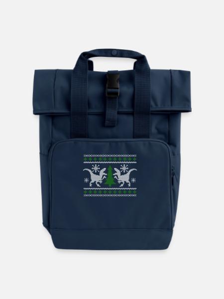 Ugly Dinosaur - Rolltop Rucksack mit zwei Griffen - Navy