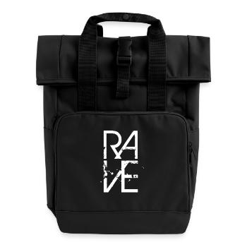 Rave - Rolltop Rucksack mit zwei Griffen - Schwarz - Vorne