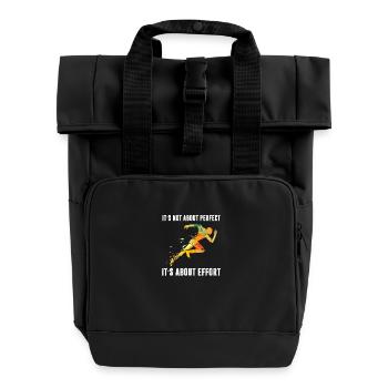 course - Sac à dos Roll Top à deux anses - noir - Devant