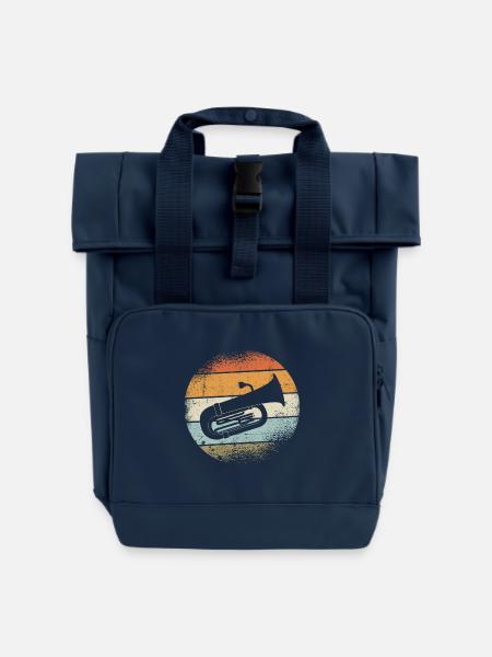 Tuba - Rolltop Rucksack mit zwei Griffen - Navy