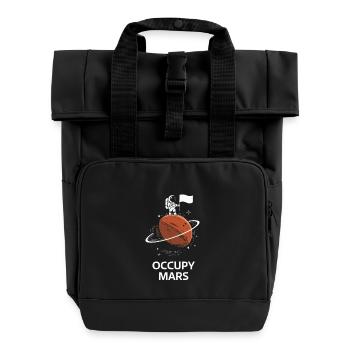 Occupy Mars - Mars Settlement and Exploration - Roll Top Backpack with Two Handles - black - Front