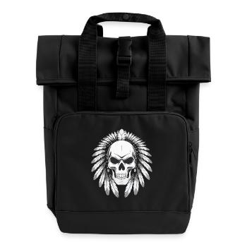GRIM STIL - Rolltop Rucksack mit zwei Griffen - Schwarz - Vorne