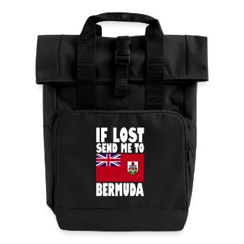 Drapeau des Bermudes - Sac à dos Roll Top à deux anses - noir - Devant