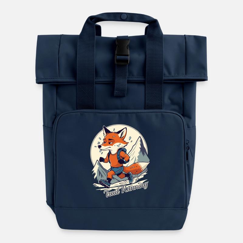 Trailrunning - Rolltop Rucksack mit zwei Griffen - Navy