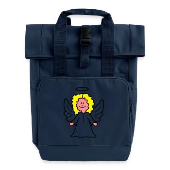 Christkind Engel - Rolltop Rucksack mit zwei Griffen - Navy - Vorne