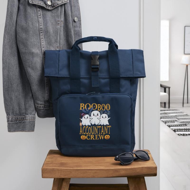Comptable uu Drôle de comptable Sac à dos Roll Top à deux anses