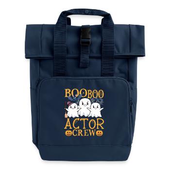 Actor uu Funny Actor - Roll Top Backpack with Two Handles - navy - Front