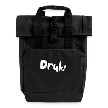 Pression! Chemises en dialecte anversois - Sac à dos Roll Top à deux anses - noir - Devant