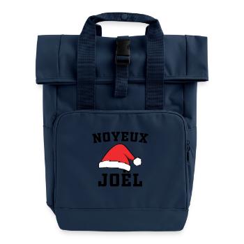Humour Joël, Noyeux Joël Cadeau Joyeux Noël - Sac à dos Roll Top à deux anses - bleu marine - Devant