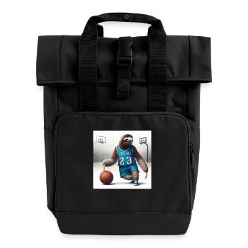 Paresseux Basket-ball Tramp 23 - Sac à dos Roll Top à deux anses - noir - Devant