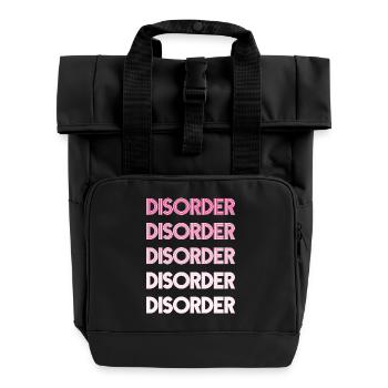 disorder - Rolltop Rucksack mit zwei Griffen - Schwarz - Vorne