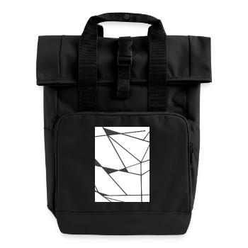 - Sagte ich - Rolltop Rucksack mit zwei Griffen - Schwarz - Vorne