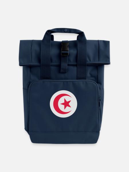 Tunesien - Rolltop Rucksack mit zwei Griffen - Navy