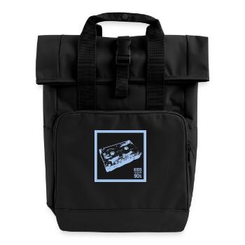 Kids from the 90s - Rolltop Rucksack mit zwei Griffen - Schwarz - Vorne