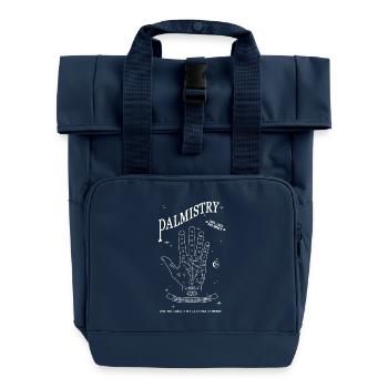 PALMISTRY - Roll Top Backpack with Two Handles - navy - Front