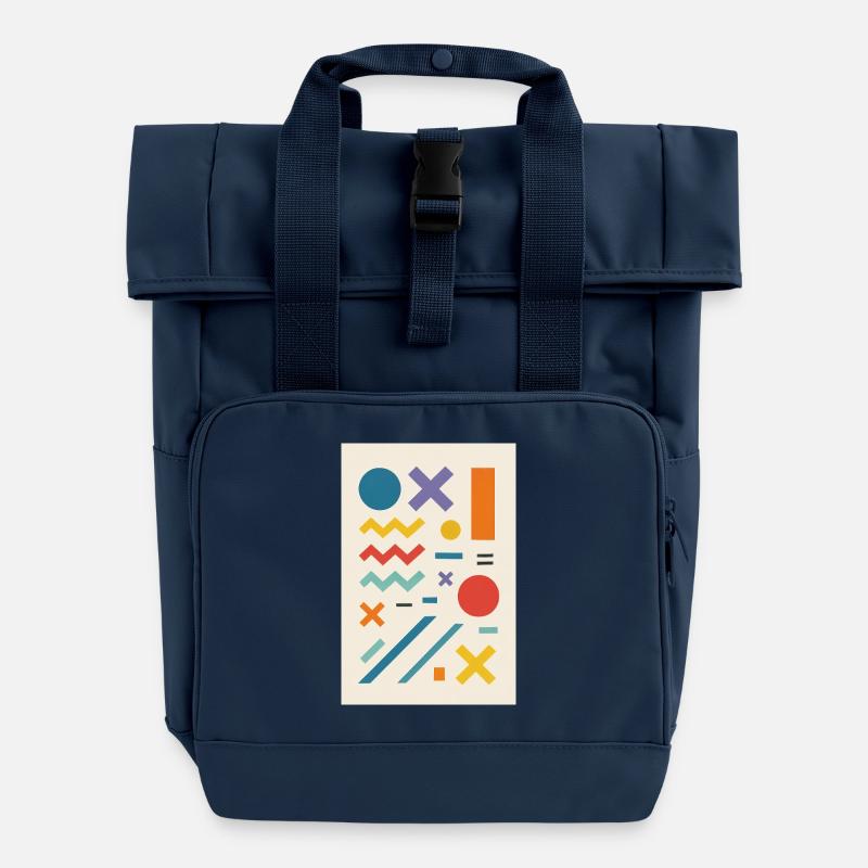 Symbole - Sac à dos Roll Top à deux anses - bleu marine