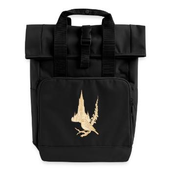 ULMER MÜNSTER et Ulmer Spatz - Sac à dos Roll Top à deux anses - noir - Devant