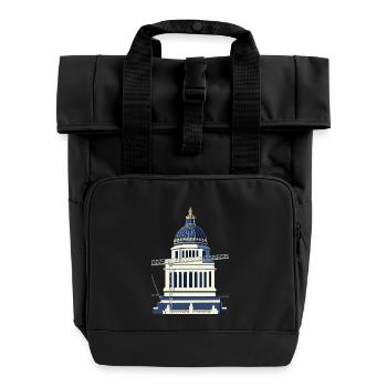 of Justice - Roll Top Backpack with Two Handles - black - Front