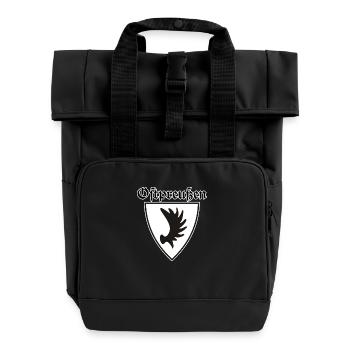East Prussia - Coat of arms with Elchschaufel - Roll Top Backpack with Two Handles - black - Front