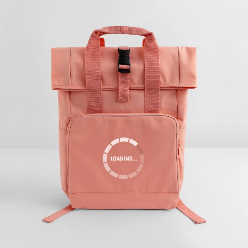 Ajax Loader - loading - waiting Rolltop Rucksack mit zwei Griffen