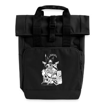 Odin sur le trône blanc - Sac à dos Roll Top à deux anses - noir - Devant