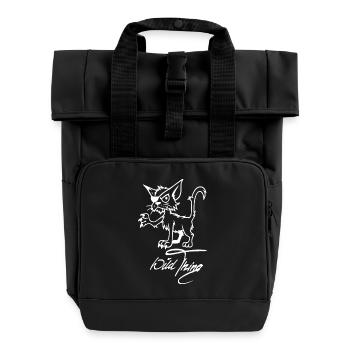 Wild Thing - Rolltop Rucksack mit zwei Griffen - Schwarz - Vorne