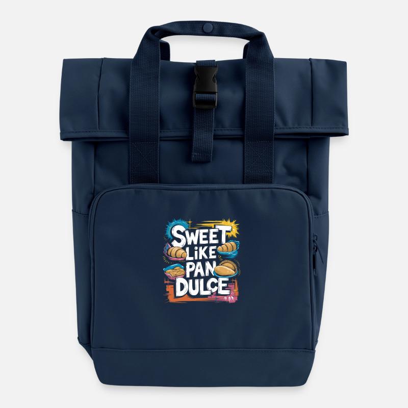 Pure Mexican sweetness - Roll Top Backpack with Two Handles - navy