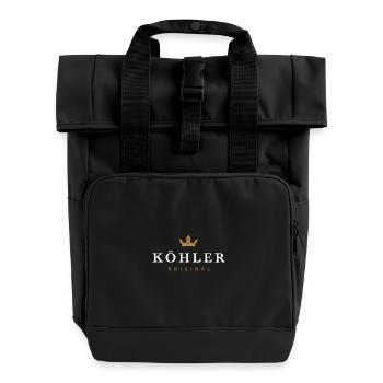 Köhler Original Familienlogo - Rolltop Rucksack mit zwei Griffen - Schwarz - Vorne