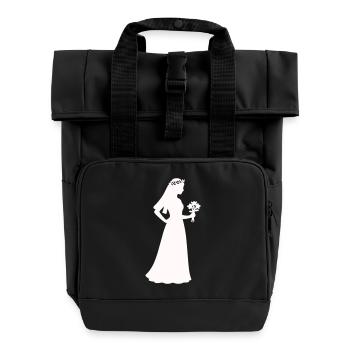 braut - Rolltop Rucksack mit zwei Griffen - Schwarz - Vorne