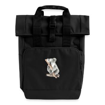 Koala - Rolltop Rucksack mit zwei Griffen - Schwarz - Vorne