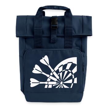 Dart - Rolltop Rucksack mit zwei Griffen - Navy - Vorne