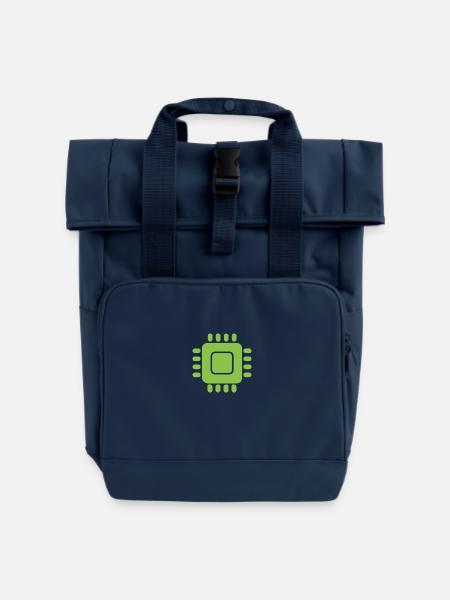 chip. - Rolltop Rucksack mit zwei Griffen - Navy