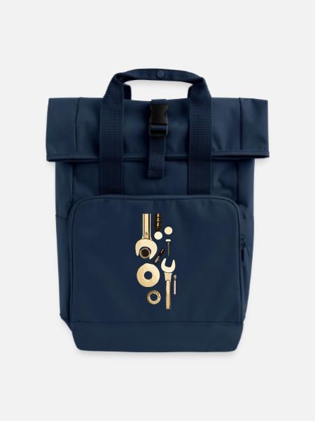 Werkzeug - Rolltop Rucksack mit zwei Griffen - Navy