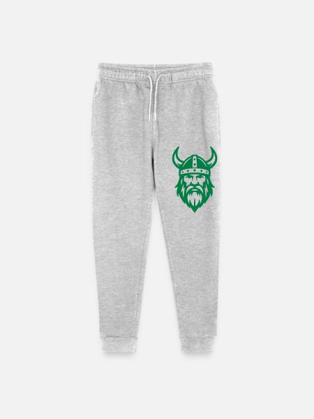 Nordic viking logo. Norse warrior icon - Stanley/Stella Mini Mover Teen Organic Jogging Trousers  - heather grey