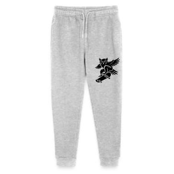 Schneeeule Skateboard Silhouette Minimalistischer - Stanley/Stella Teenager Bio Jogginghose Mini Mover  - Grau meliert - Vorne