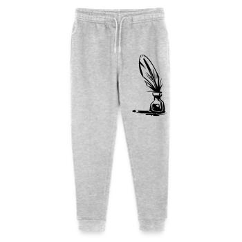 Tintenfass und Feder Design - Stanley/Stella Teenager Bio Jogginghose Mini Mover  - Grau meliert - Vorne