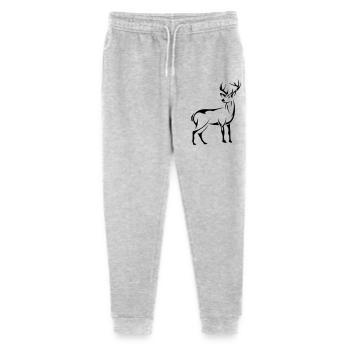 Schöner Hirsch - Stanley/Stella Teenager Bio Jogginghose Mini Mover  - Grau meliert - Vorne