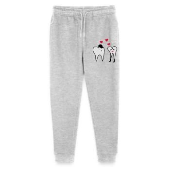 Teeth in love - Stanley/Stella Mini Mover Teen Organic Jogging Trousers  - heather grey - Front