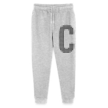 C Buchstabe Punkte Raster - Stanley/Stella Teenager Bio Jogginghose Mini Mover  - Grau meliert - Vorne